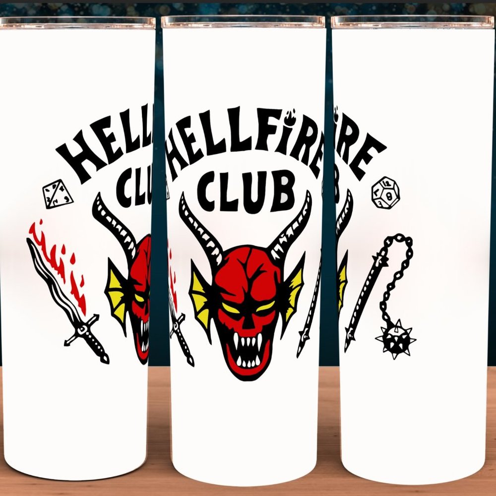 Stranger Things Hellfire Cup Mug Tumbler 20oz
